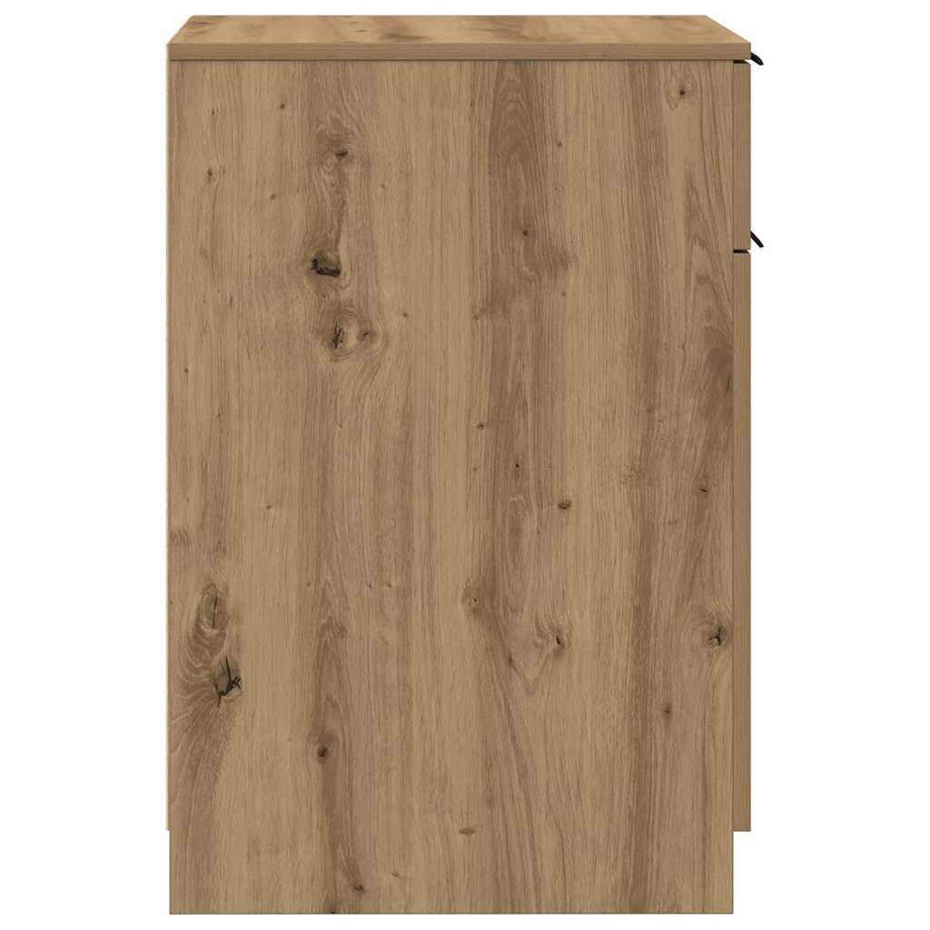 vidaXL Scrivania Rovere Artigianale 34x36x50 cm in Legno Multistrato