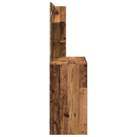 Toeletta con Specchio Legno Vecchio 74,5x40x141 cm 857007