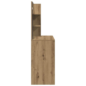 Toeletta con Specchio Rovere Artigianale 74,5x40x141 cm