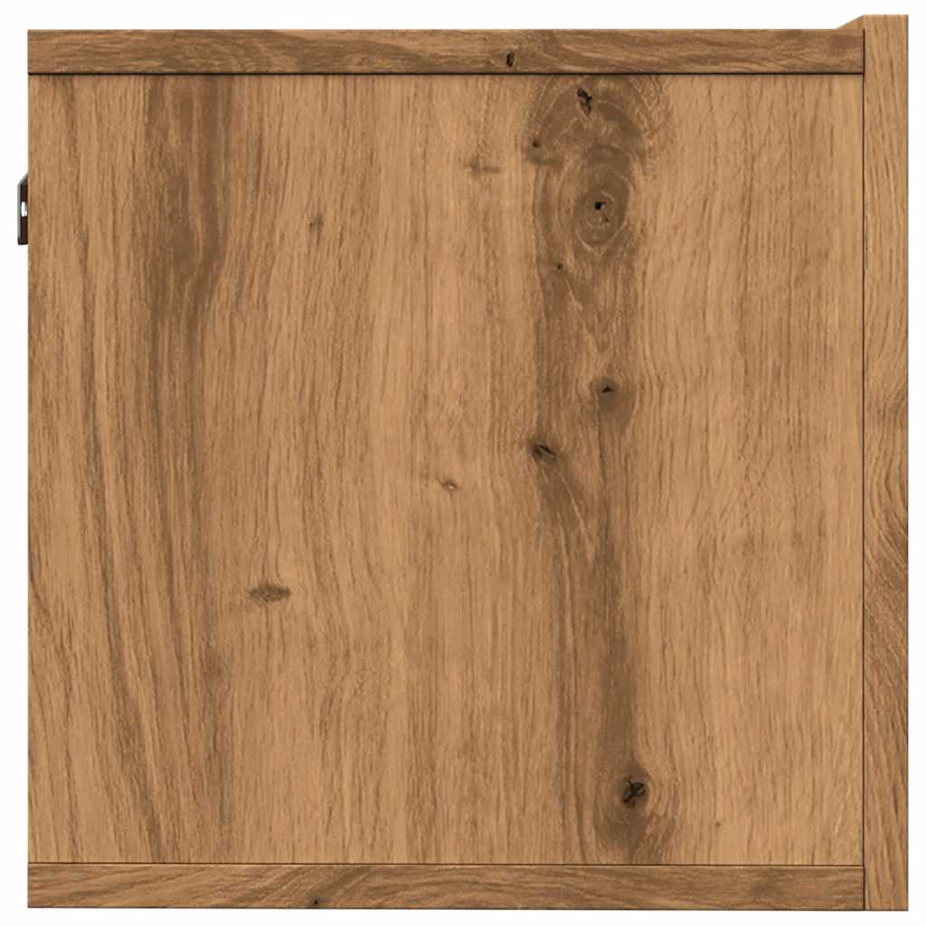 Mobili TV a Parete 2pz Rovere Artigianale 100x30x30 cm 857018