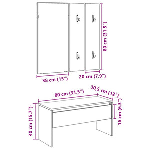 Set di Mobili da Corridoio Rovere Artigianale Legno Multistrato 857020