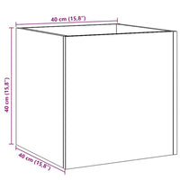 Fioriera Legno Antico 40x40x40 cm in Legno Multistrato 857027