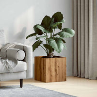 Fioriera Rovere Artigianale 40x40x40 cm in Legno Multistrato