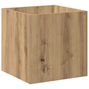 Fioriera Rovere Artigianale 40x40x40 cm in Legno Multistrato 857028