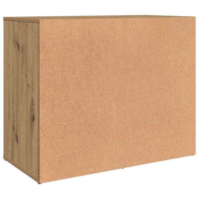 vidaXL Armadietto per Cosmetici Rovere Artigianale 80x40x65 cm