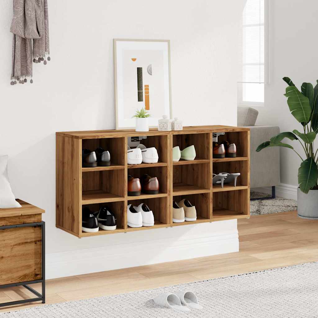 Scarpiere 2 pz Rovere Artigianale 52x30x50 cm 857036