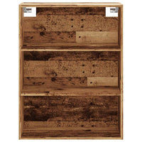Armadietto Pensile Legno Antico 69,5x32,5x90 cm 857045