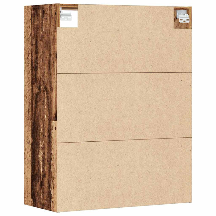 Armadietto Pensile Legno Antico 69,5x32,5x90 cm 857045