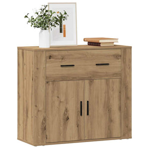 Credenza Rovere Artigianale 80x33x70 cm in Truciolato 857076