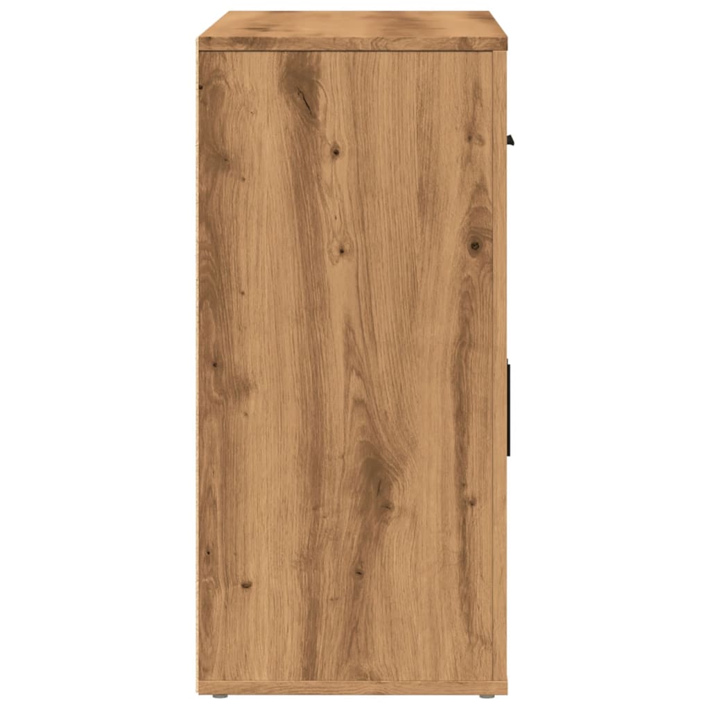 Credenza Rovere Artigianale 80x33x70 cm in Truciolato 857076