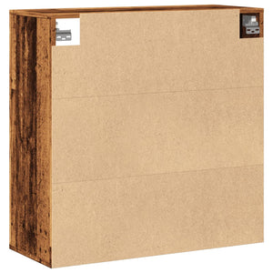 vidaXL Mobile a Parete Legno Antico 80x33x80 cm in Legno Multistrato