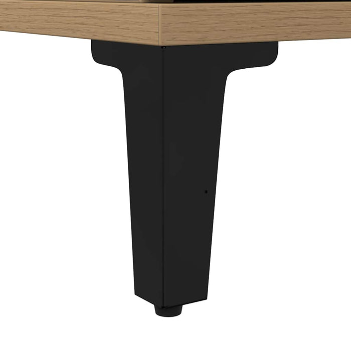 Armadietto da Bagno Rovere Artigianale 30x30x100 cm Truciolato 857112