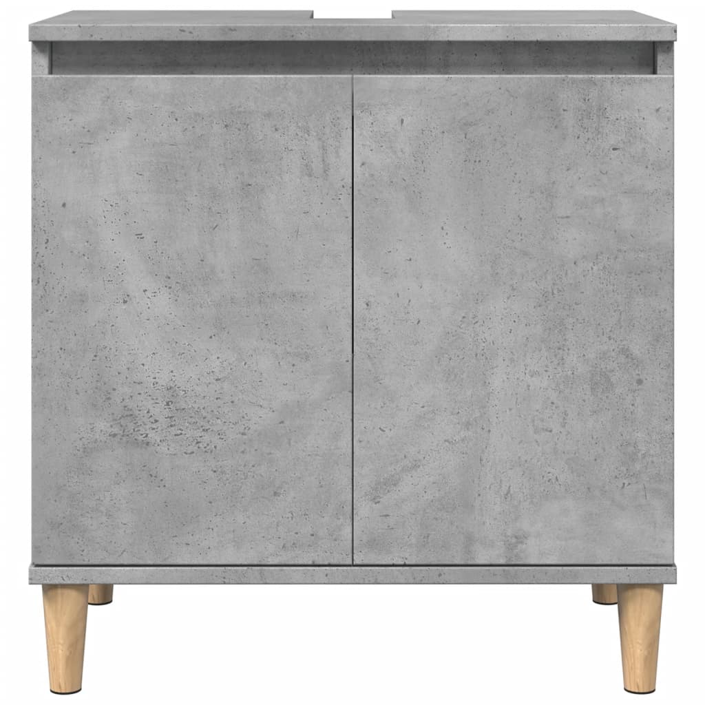Mobile Lavabo Grigio Cemento 58x33x60 cm in Legno Multistrato 857113