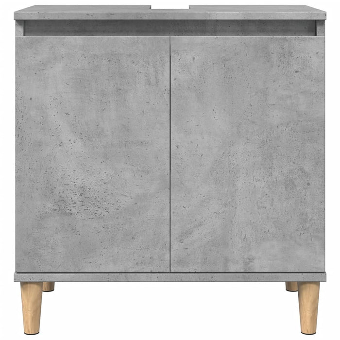 Mobile Lavabo Grigio Cemento 58x33x60 cm in Legno Multistrato