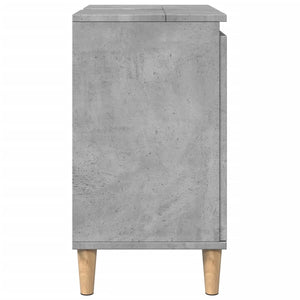 Mobile Lavabo-Armadietto da bagno Grigio Cemento 58x33x60 cm in Legno Multistrato 576367