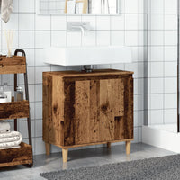 vidaXL Mobile Lavabo Legno Antico 58x33x60 cm in Legno Multistrato