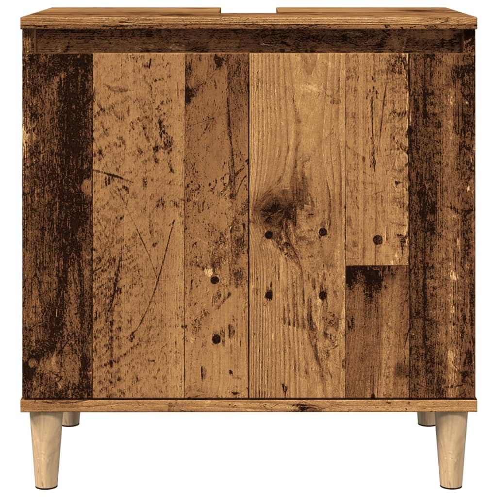 Mobile Lavabo Legno Antico 58x33x60 cm in Legno Multistrato 857114
