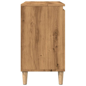Mobile Lavabo Rovere Artigianale 58x33x60 cm Legno Multistrato 857115