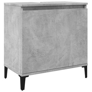 Mobile Lavabo Grigio Cemento 58x33x60 cm in Legno Multistrato 857116
