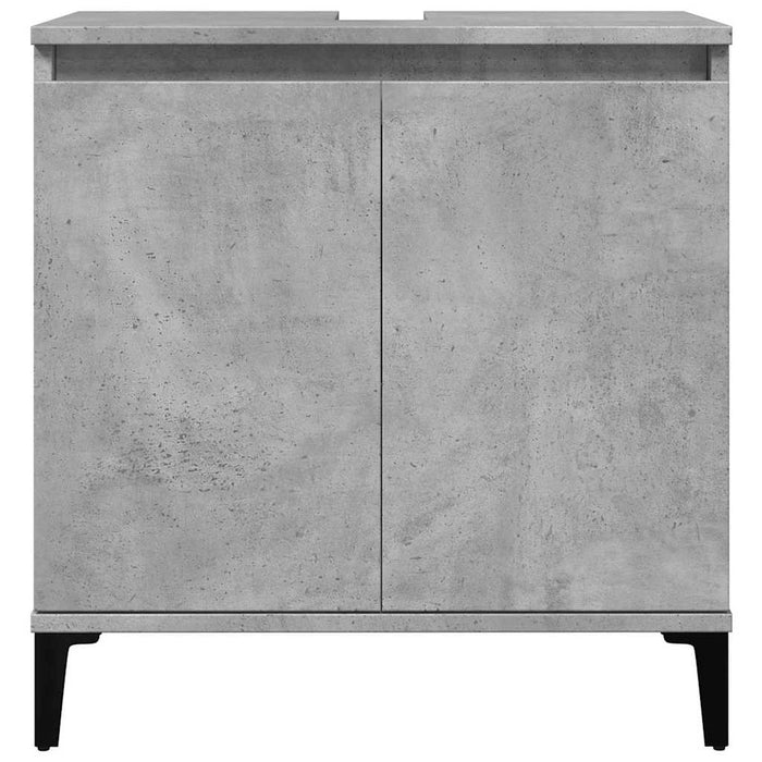 Mobile Lavabo Grigio Cemento 58x33x60 cm in Legno Multistrato 857116