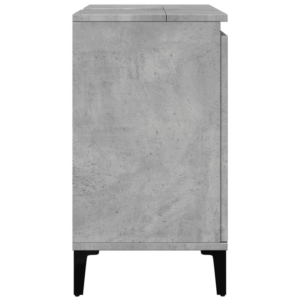 Mobile Lavabo Grigio Cemento 58x33x60 cm in Legno Multistrato 857116