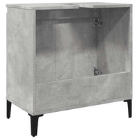 Mobile Lavabo-Armadietto da bagno Grigio Cemento 58x33x60 cm in Legno Multistrato 396457