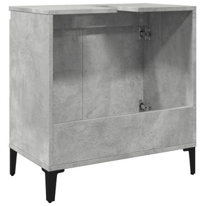 Mobile Lavabo Grigio Cemento 58x33x60 cm in Legno Multistrato 857116