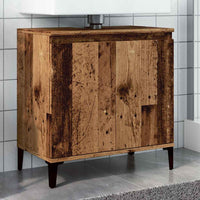 vidaXL Mobile Lavabo Legno Antico 58x33x60 cm in Legno Multistrato