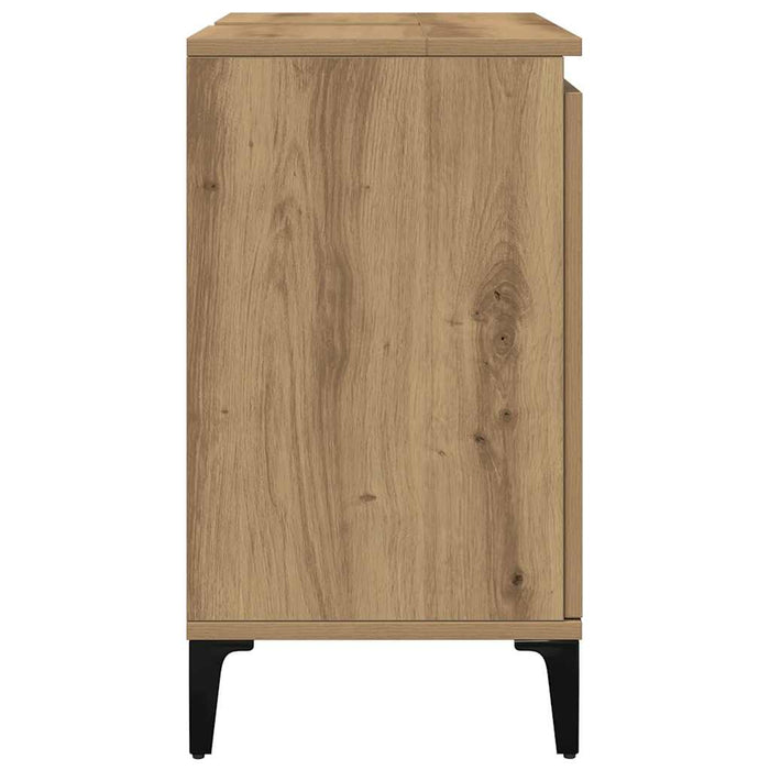 Mobile Lavabo Rovere Artigianale 58x33x60 cm Legno Multistrato 857118