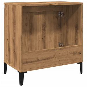 Mobile Lavabo Rovere Artigianale 58x33x60 cm Legno Multistrato
