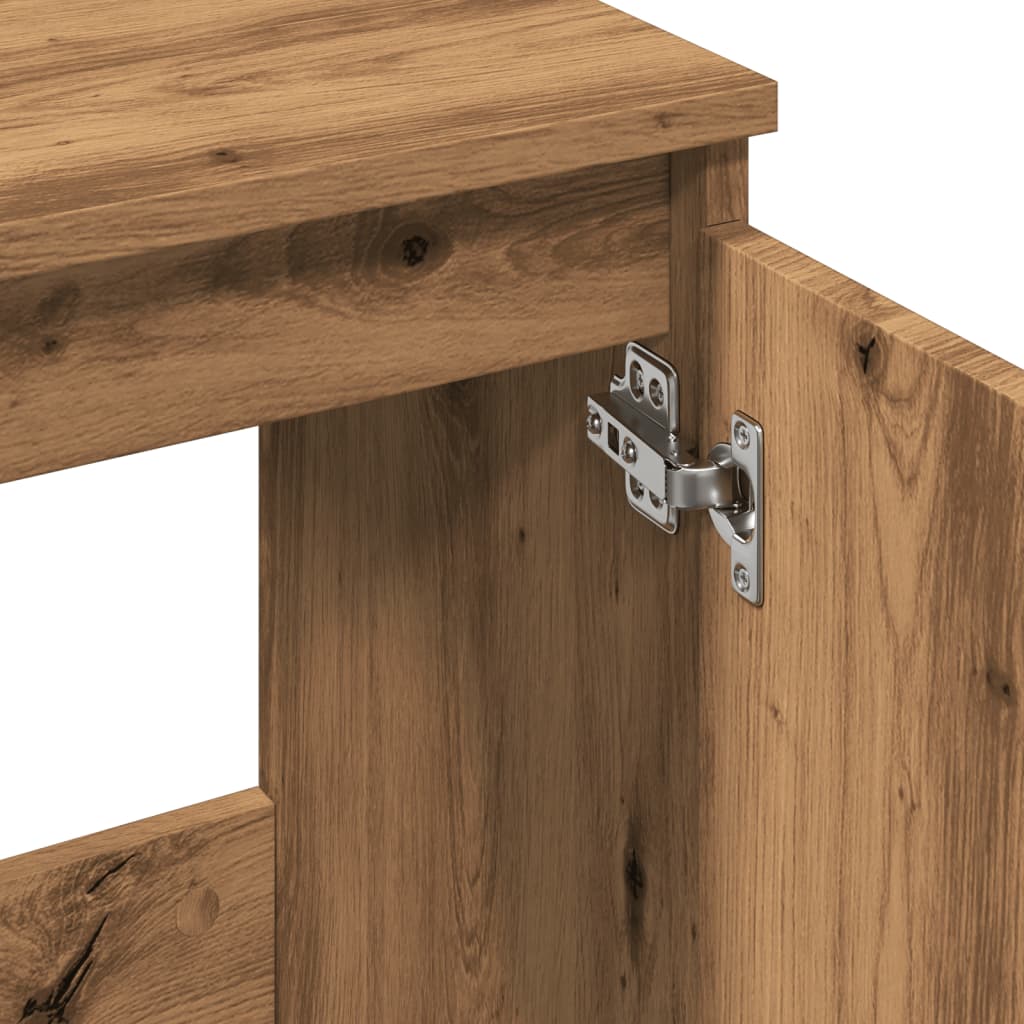 Mobile Lavabo Rovere Artigianale 58x33x60 cm Legno Multistrato