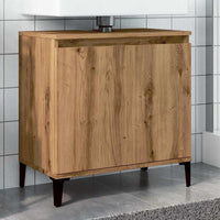 Mobile Lavabo Rovere Artigianale 58x33x60 cm Legno Multistrato 857118