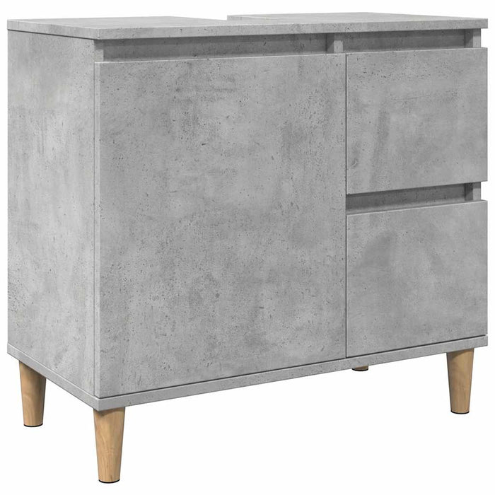 Mobile Lavabo da Bagno Grigio Rovere 65x33x60 cm in Truciolato