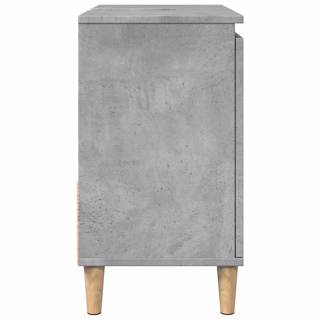 Mobile Lavabo da Bagno Grigio Rovere 65x33x60 cm in Truciolato 857119
