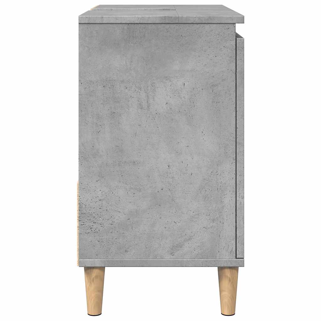 Mobile Lavabo da Bagno Grigio Rovere 65x33x60 cm in Truciolato