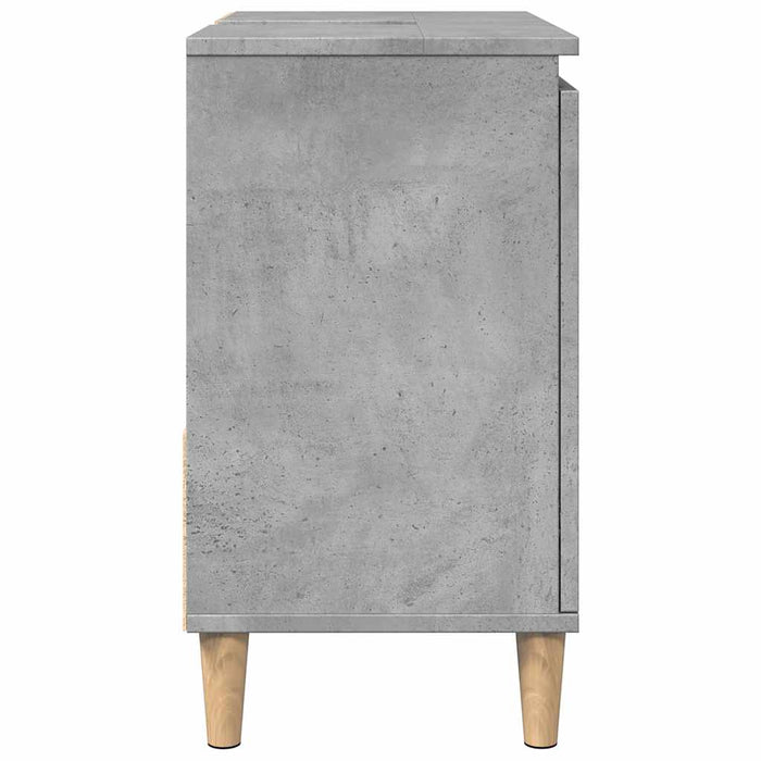 Mobile Lavabo da Bagno Grigio Rovere 65x33x60 cm in Truciolato