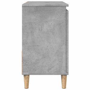 Mobile Lavabo da Bagno-Armadietto da bagno Grigio Rovere 65x33x60 cm in Truciolato