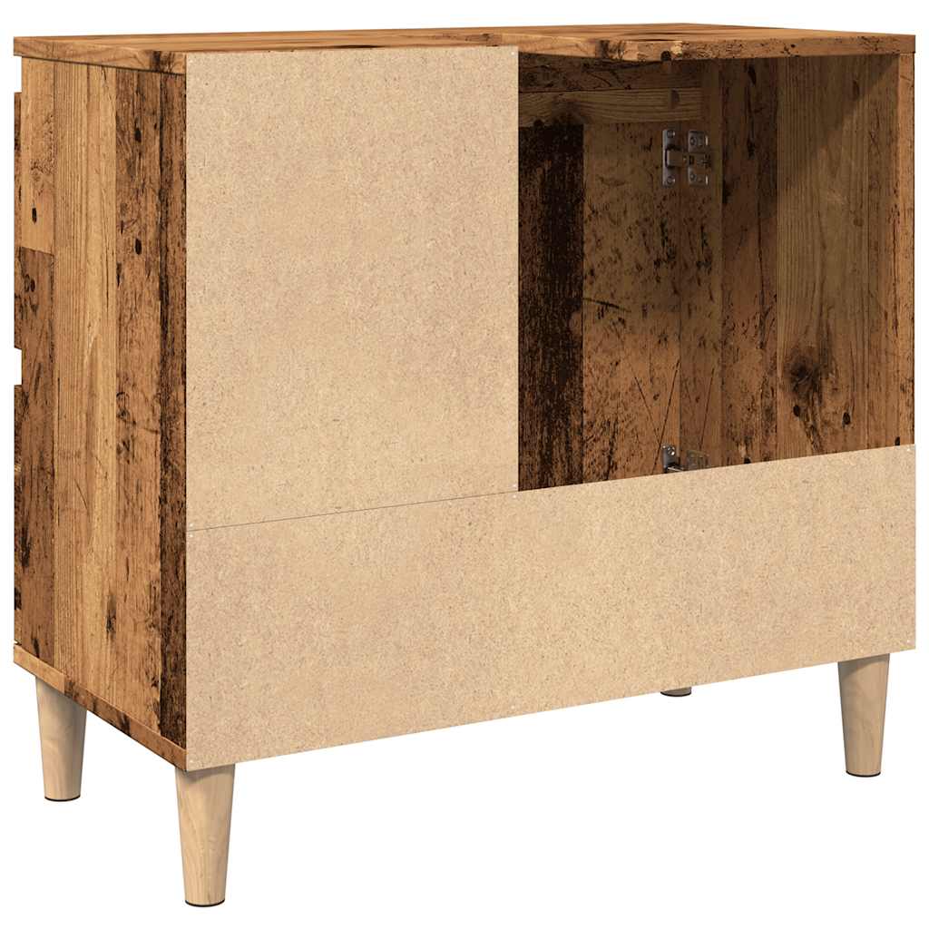 Mobile Sottolavabo Legno Antico 65x33x60 cm in Truciolato 857120