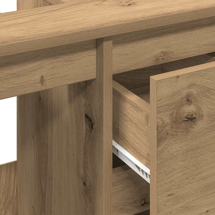 Mobile Sottolavabo Rovere Artigianale 65x33x60 cm in Truciolato 857121