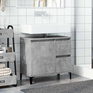 Mobile Lavabo da Bagno Grigio Rovere 65x33x60cm in Truciolato 857122