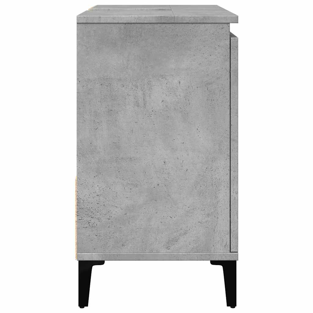 Mobile Lavabo da Bagno Grigio Rovere 65x33x60cm in Truciolato 857122