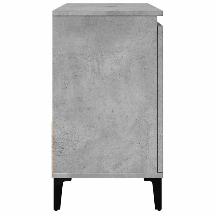 vidaXL Mobile Lavabo da Bagno Grigio Rovere 65x33x60cm in Truciolato