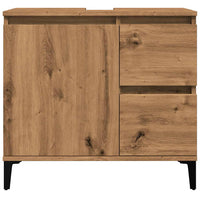 Mobile Sottolavabo Rovere Artigianale 65x33x60 cm in Truciolato