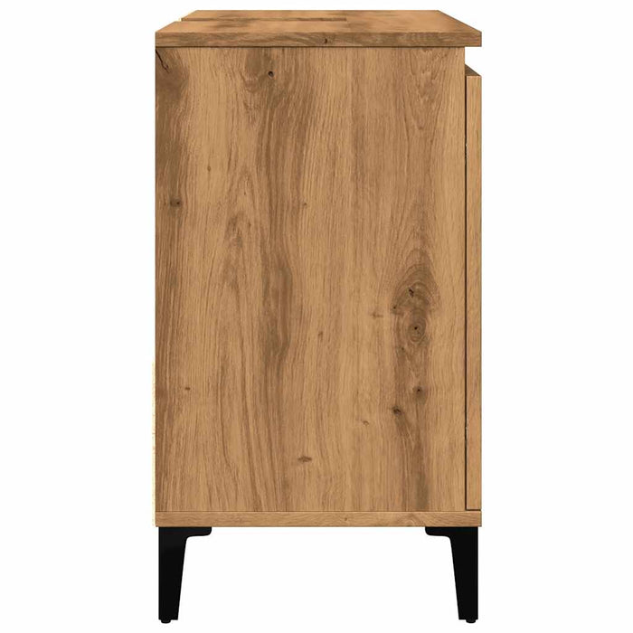 Mobile Sottolavabo Rovere Artigianale 65x33x60 cm in Truciolato