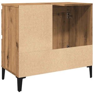 Mobile Sottolavabo Rovere Artigianale 65x33x60 cm in Truciolato