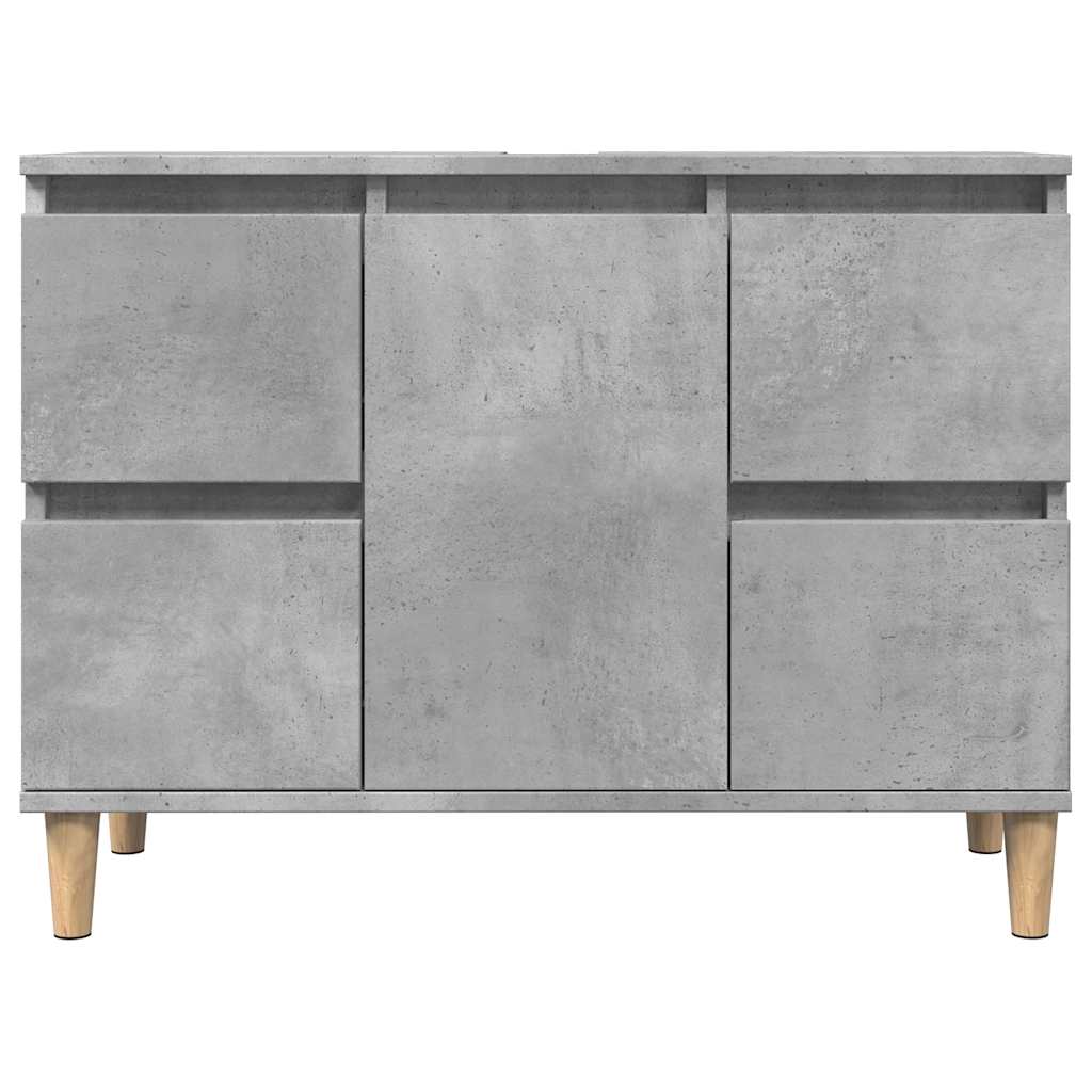 Mobile Lavabo Grigio Cemento 80x33x60 cm in Legno Multistrato