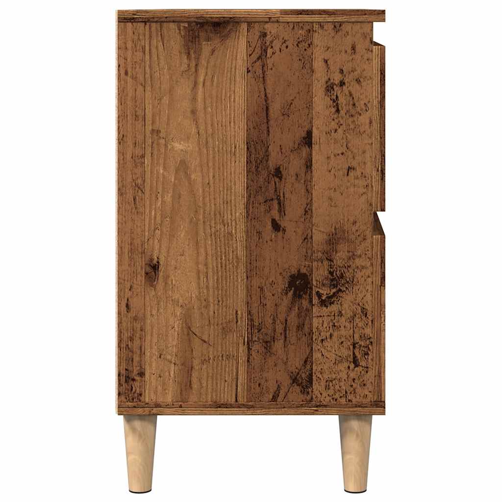 Mobile Lavabo Legno Antico 80x33x60 cm in Legno Multistrato 857126