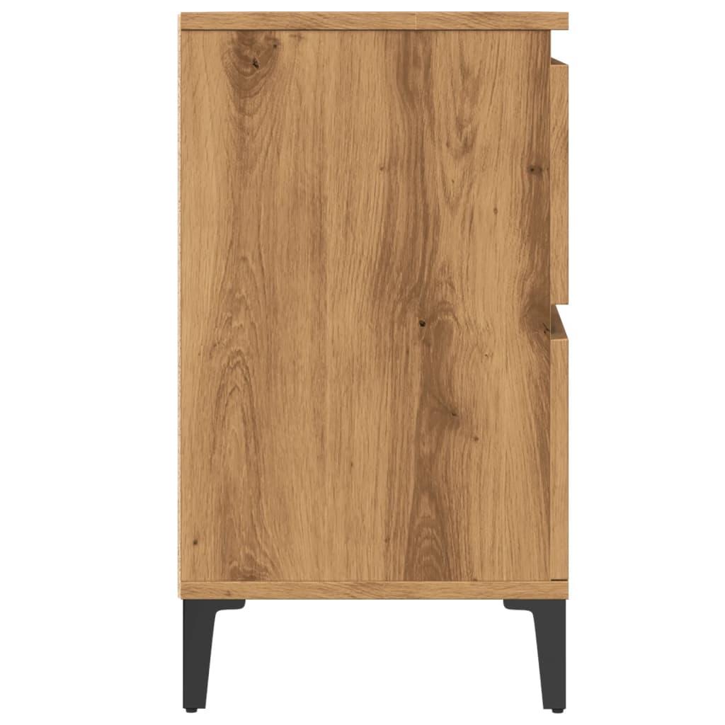 Mobile Lavabo Rovere Artigianale 80x33x60 cm Legno Multistrato 857130
