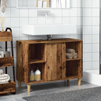 Mobile da Bagno Legno Antico 80x33x60 cm in Legno Multistrato 857133