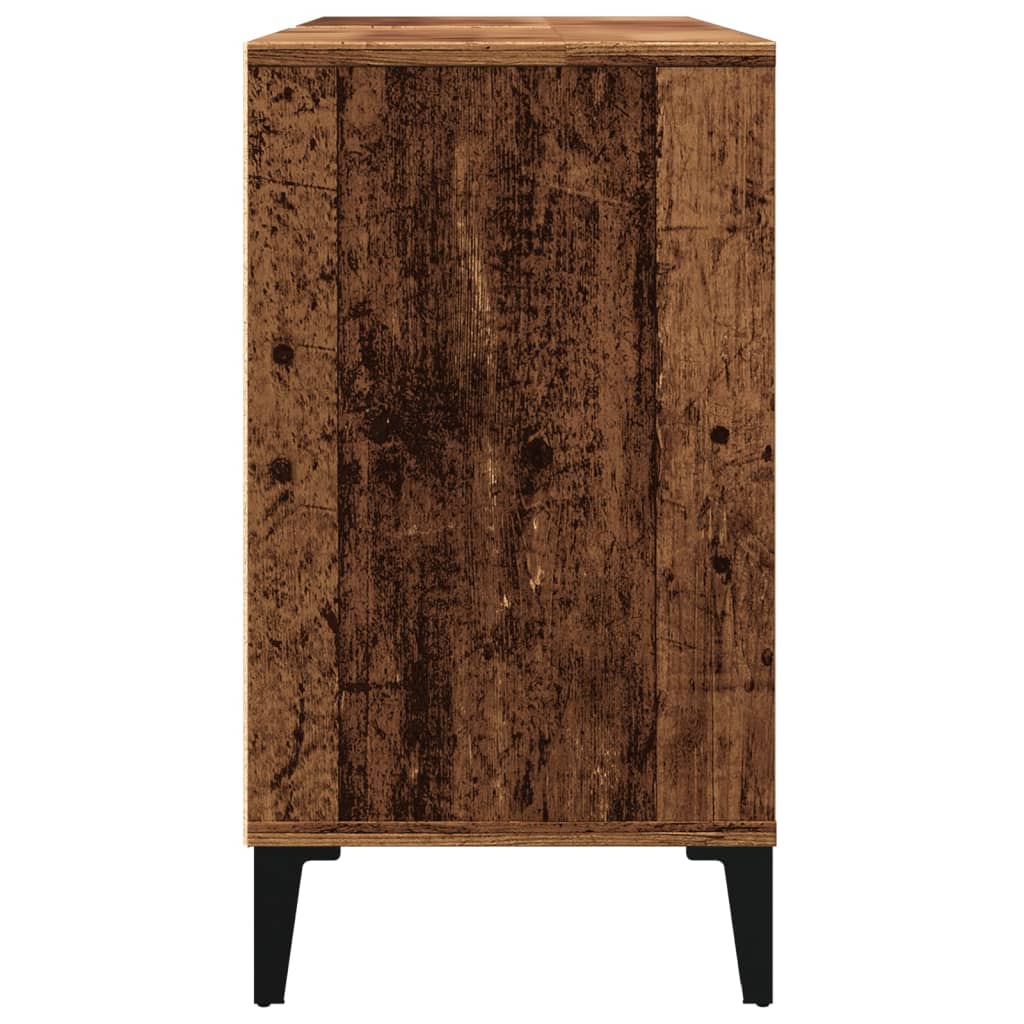 vidaXL Mobile Lavabo Legno Antico 80x33x60 cm in Legno Multistrato